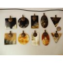 Horn Anh&auml;nger Sulaika 6 cm in 5 Formen poliert = Code E