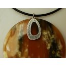 Horn Anh&auml;nger Azies 8 cm in 5 Formen poliert = Code F