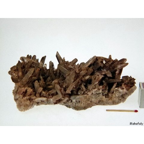 KS199 Kristall Stufe H&auml;matit Quarz 780 g