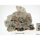 KS115 Bitumenquarz Bergkristall Stinkquarz 2165 g