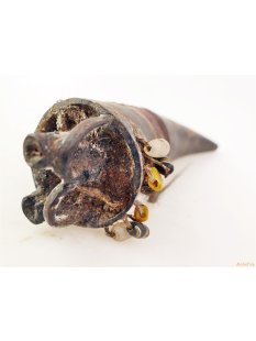 Zauberhorn Mohara ody Nr.3 Amulett und Fetisch der Sakalava 22 cm ca. 1955