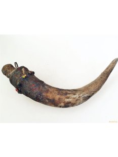 Zauberhorn Mohara ody Nr.11 Amulett und Fetisch der Sakalava 43 cm ca. 1950