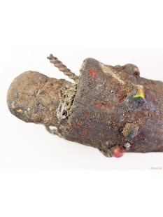 Zauberhorn Mohara ody Nr.11 Amulett und Fetisch der Sakalava 43 cm ca. 1950