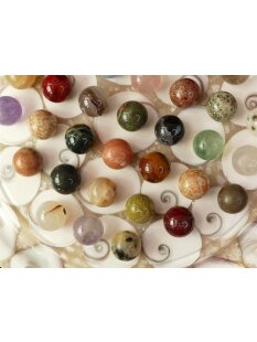 Solitairespiel aus Madagaskar Solit&auml;r mit Edelsteinkugeln 20 mm auf edlem Shiva Eys Brett