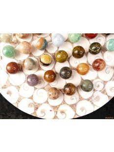 Solitairespiel aus Madagaskar Solit&auml;r mit Edelsteinkugeln 30 mm auf edlem Shiva Eys Brett