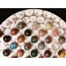 Solitairespiel aus Madagaskar Solit&auml;r mit Edelsteinkugeln 35 mm auf edlem Shiva Eys Brett