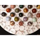 Solitairespiel aus Madagaskar Solit&auml;r mit Edelsteinkugeln 35 mm auf edlem Shiva Eys Brett