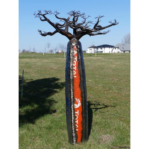 Deko Baobab Baum aus alten &Ouml;lf&auml;ssern 180 cm wetterfest