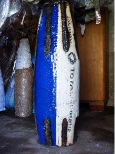 Deko Baobab Baum aus alten &Ouml;lf&auml;ssern 180 cm wetterfest