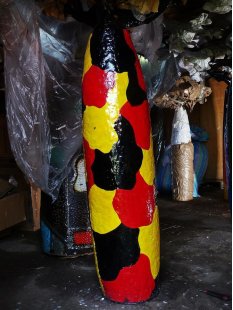 Deko Baobab Baum aus alten &Ouml;lf&auml;ssern 180 cm wetterfest