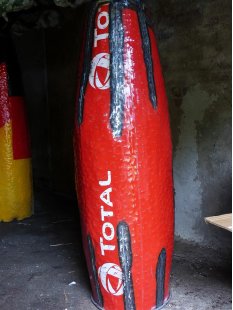 Deko Baobab Baum aus alten &Ouml;lf&auml;ssern 180 cm wetterfest