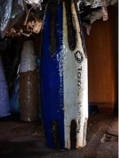 Deko Baobab Baum aus alten &Ouml;lf&auml;ssern 180 cm wetterfest