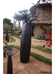 Deko Baobab Baum aus alten &Ouml;lf&auml;ssern 230 cm wetterfest