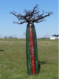 Deko Baobab Baum aus alten &Ouml;lf&auml;ssern 230 cm wetterfest
