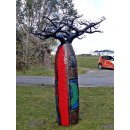 Deko Baobab Baum aus alten &Ouml;lf&auml;ssern 230 cm wetterfest