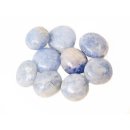 1 kg Handst&uuml;cken Handschmeichler Trommelstein Madagaskar Calcit blau poliert Heilstein Edelstein getrommelt Steinheilkunde