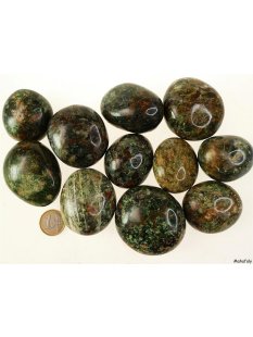 1 kg Handst&uuml;cken Handschmeichler Trommelstein Madagaskar Chalcedon Chrysopras poliert Heilstein Edelstein getrommelt Steinheilkunde