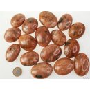 1 kg Handst&uuml;cken Handschmeichler Trommelstein Madagaskar Calcit orange poliert Heilstein Edelstein getrommelt Steinheilkunde