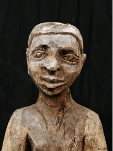 MF360 Skulptur der Sakalava Erotik Penismann 50 cm ca.1960