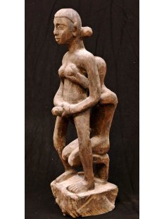 MF375 Skulptur der Sakalava kopulierendes Paar 70 cm ca.1985