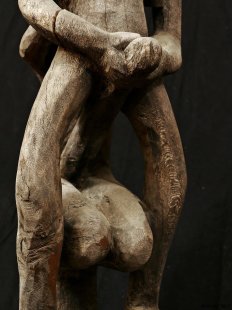 MF375 Skulptur der Sakalava kopulierendes Paar 70 cm ca.1985