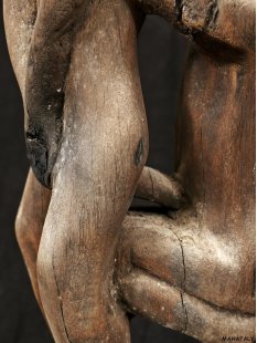 MF375 Skulptur der Sakalava kopulierendes Paar 74 cm ca.1985