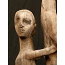 MF375 Skulptur der Sakalava kopulierendes Paar 74 cm ca.1985