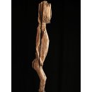 AL09 original AloAlo Fragment einer Grabstele der Sakalava antik nackte Frau 80 cm ca. 1900