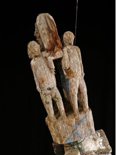 AL210 original und sehr selten AloAlo Grabstele Maroanaka Nr.3 ca. 1950  L&auml;nge 168 cm