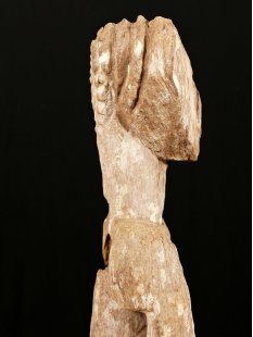 AL112 original AloAlo Grabpfosten Sakalava Frau mit Insektenkopf 155 cm 1940