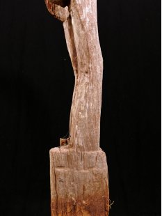 AL112 original AloAlo Grabpfosten Sakalava Frau mit Insektenkopf 155 cm 1940