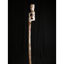 AL217 original AloAlo Grabstele der Mahafaly antik Motorradfahrer 160 cm cm ca. 1950