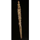 AL225 original AloAlo Grabstele der Sakalava antik nackte Frau und Reiter 215 cm ca. 1960