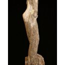 AL225 original AloAlo Grabstele der Sakalava antik nackte Frau und Reiter 215 cm ca. 1960