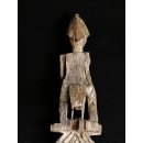 AL225 original AloAlo Grabstele der Sakalava antik nackte Frau und Reiter 215 cm ca. 1960