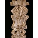 AL225 original AloAlo Grabstele der Sakalava antik nackte Frau und Reiter 215 cm ca. 1960