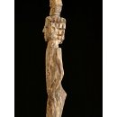 AL225 original AloAlo Grabstele der Sakalava antik nackte Frau und Reiter 215 cm ca. 1960