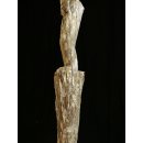 AL225 original AloAlo Grabstele der Sakalava antik nackte Frau und Reiter 215 cm ca. 1960