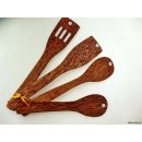 Vietnam Kokosholz K&uuml;chenset 4 Ger&auml;te 25 - 30 cm