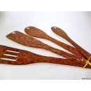 Vietnam Kokosholz K&uuml;chenset 4 Ger&auml;te 25 - 30 cm