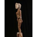 AL227  original AloAlo Grabstele der Sakalava nackte Frau 174 cm ca. 1930