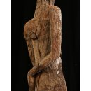 AL227  original AloAlo Grabstele der Sakalava nackte Frau 174 cm ca. 1930