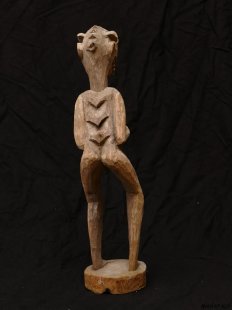 MF015 Vazimba Skulptur schwangere Krokodilfrau 45 cm