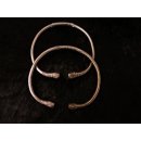 Armreifen aus Altgeld geschmiedet, Schlange traditioneller Schmuck der Mahafaly, verstellbar