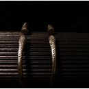 Armreifen aus Altgeld geschmiedet, Schlange traditioneller Schmuck der Mahafaly, verstellbar