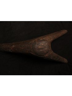 AF02 Zafimaniry Hocker dreibeinig Zebu 1985 100 cm