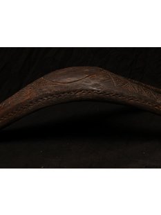 AF02 Zafimaniry Hocker dreibeinig Zebu 1985 100 cm