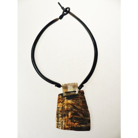 Hornkette Wave Rohhorn gecremt 50 cm = Code I