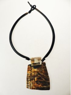 Hornkette Wave Rohhorn gecremt 50 cm = Code I