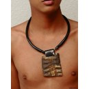 Hornkette Wave Rohhorn gecremt 50 cm = Code I